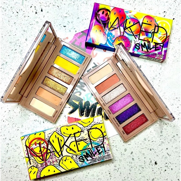 Urban Decay Naked Smiley - Mucho Happy & Chilli Happy Eyeshadow Palette Duo BNIB - Picture 7 of 16